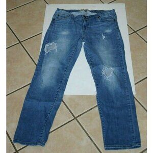 Kut from the Kloth jeans womens 6 distressed straight 29 x 29 blue